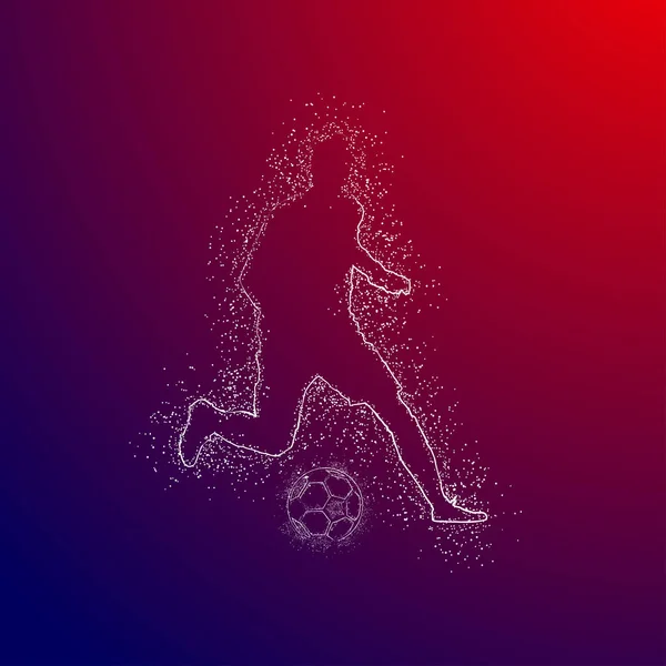 futbol logosu tasarım vektörü