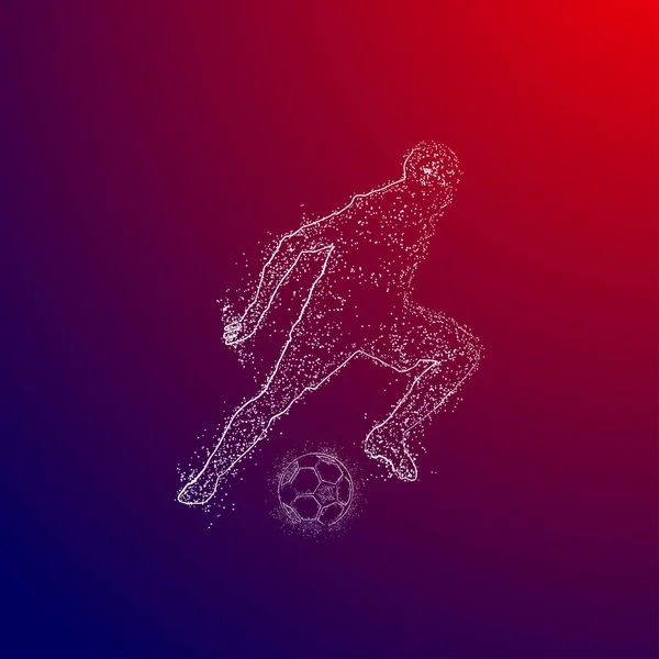 futbol logosu tasarım vektörü