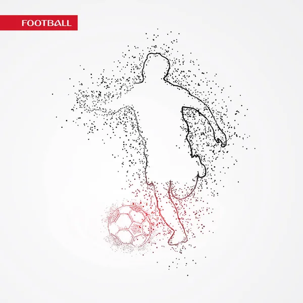 futbol logosu tasarım vektörü 