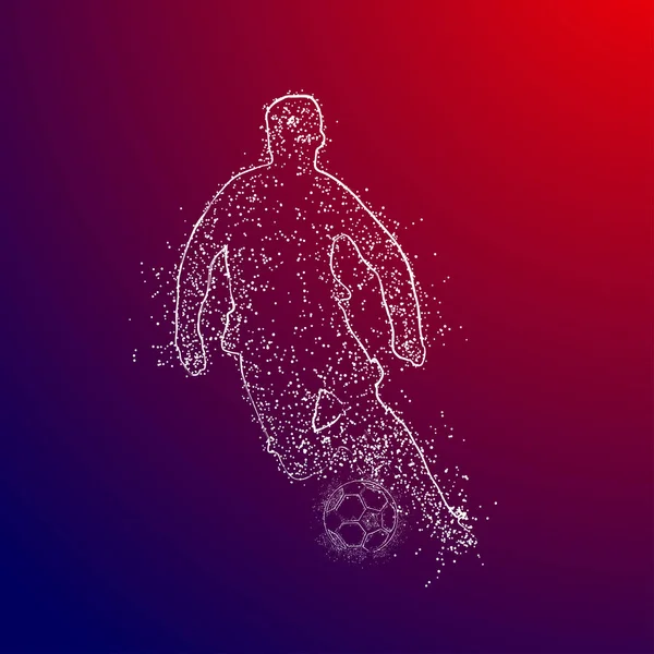 futbol logosu tasarım vektörü