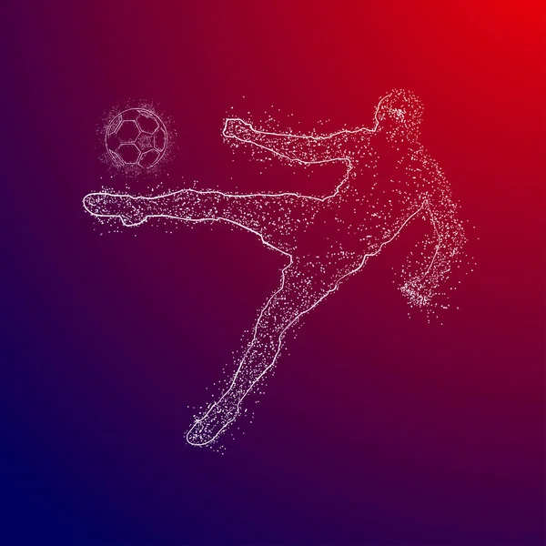 futbol logosu tasarım vektörü