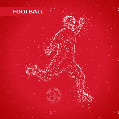 futbol logosu tasarım vektörü