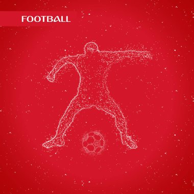 futbol logosu tasarım vektörü 