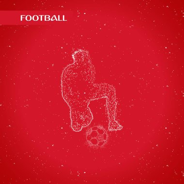 futbol logosu tasarım vektörü