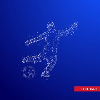 futbol logosu tasarım vektörü