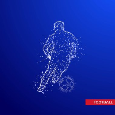 futbol logosu tasarım vektörü 