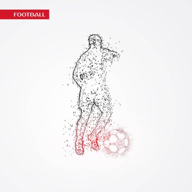 futbol logosu tasarım vektörü 