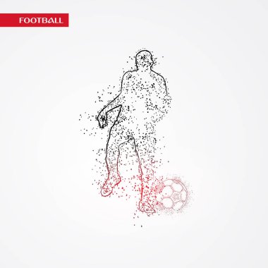 futbol logosu tasarım vektörü 