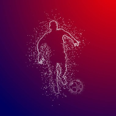 futbol logosu tasarım vektörü