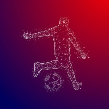 futbol logosu tasarım vektörü