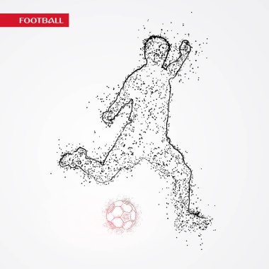 futbol logosu tasarım vektörü 