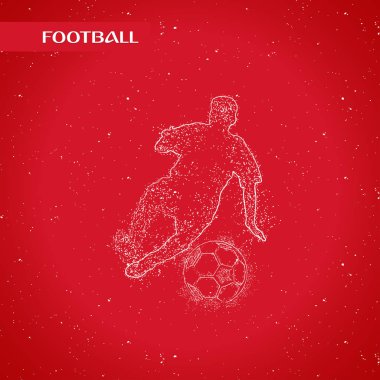 futbol logosu tasarım vektörü