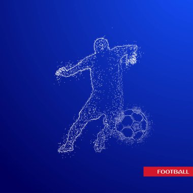 futbol logosu tasarım vektörü