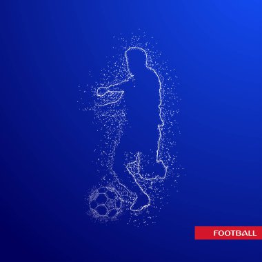 futbol logosu tasarım vektörü