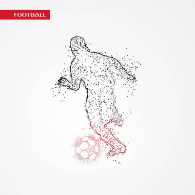 futbol logosu tasarım vektörü