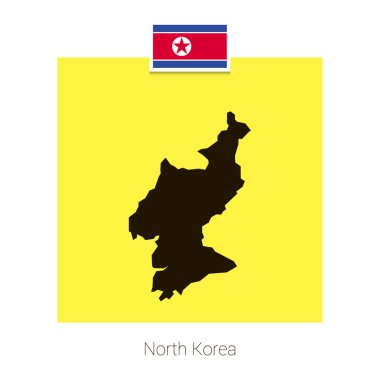 Bayrak ve açık renkli vektör harita tasarımı 