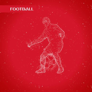 futbol logosu tasarım vektörü