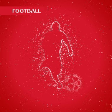 futbol logosu tasarım vektörü 