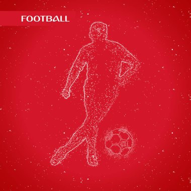 futbol logosu tasarım vektörü
