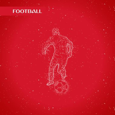 futbol logosu tasarım vektörü 