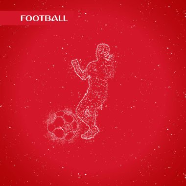 futbol logosu tasarım vektörü 