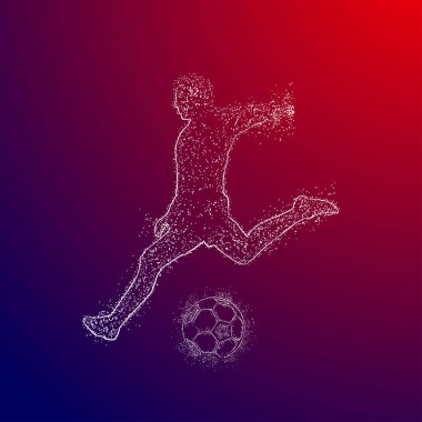 futbol logosu tasarım vektörü