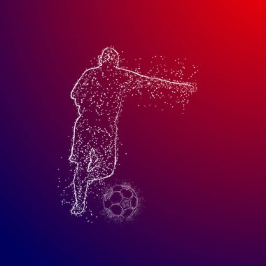 futbol logosu tasarım vektörü 