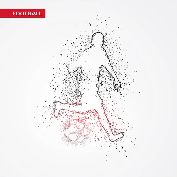 Futbol beyaz arka plan üzerinde renkli logo tasarımı