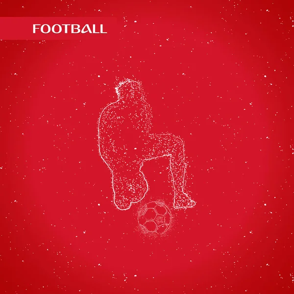 futbol logosu tasarım vektörü