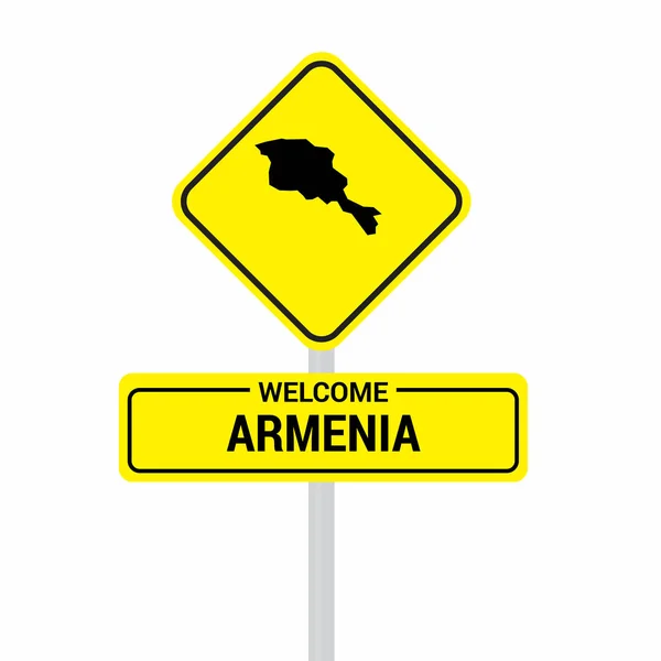 Armenien verkehrsschilder board design vektor — Stockvektor