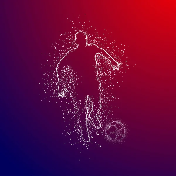 futbol logosu tasarım vektörü