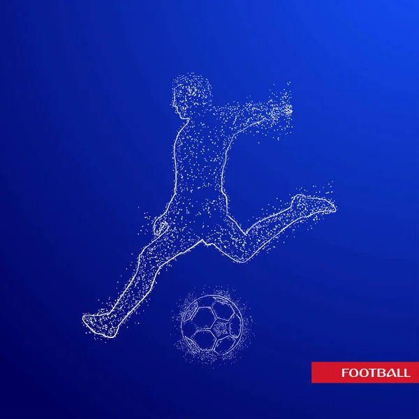 Вектор Дизайна Футбольного Логотипа — стоковый вектор