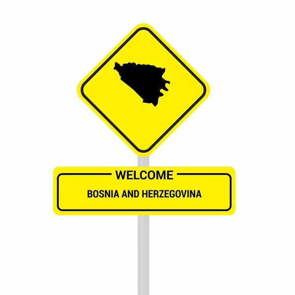 Bosnia and  Herzegivina traffic signs board design vector — Stock Vector