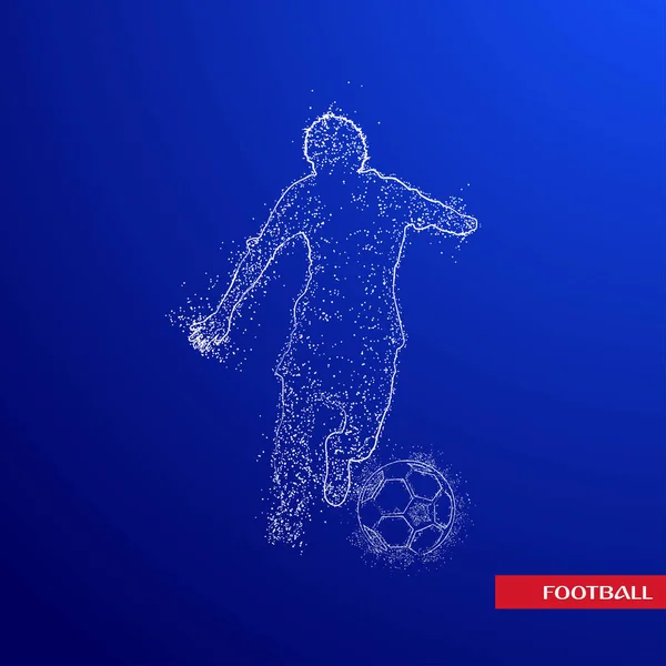 futbol logosu tasarım vektörü
