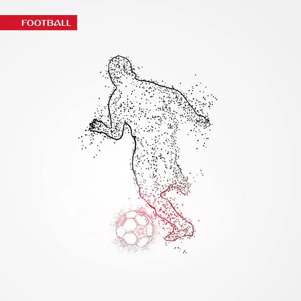 futbol logosu tasarım vektörü