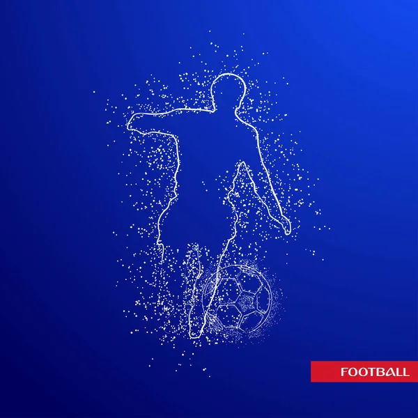 futbol logosu tasarım vektörü 