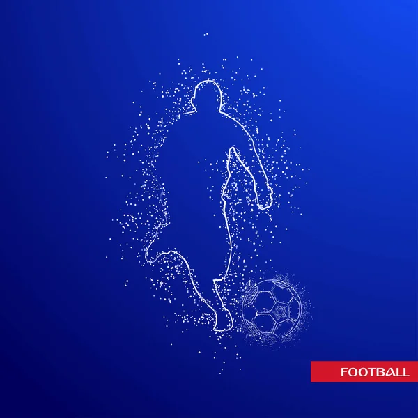 futbol logosu tasarım vektörü 