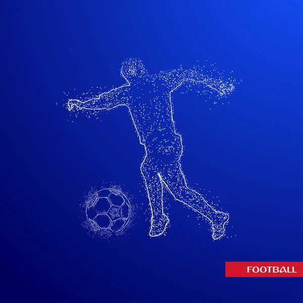 futbol logosu tasarım vektörü