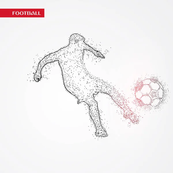 Futbol beyaz arka plan üzerinde renkli logo tasarımı