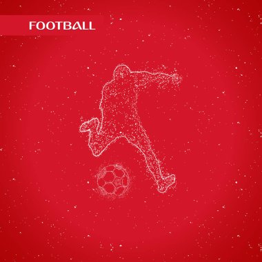 futbol logosu tasarım vektörü