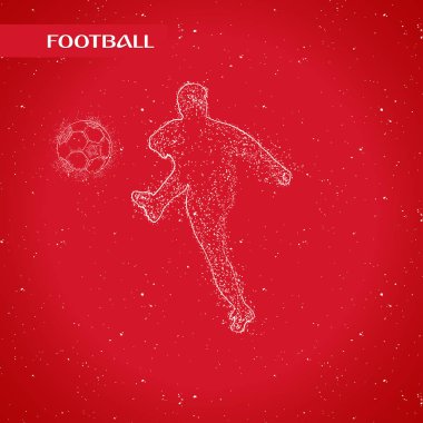 futbol logosu tasarım vektörü 