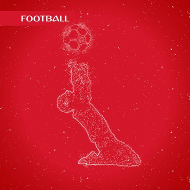 futbol logosu tasarım vektörü