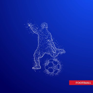 futbol logosu tasarım vektörü 