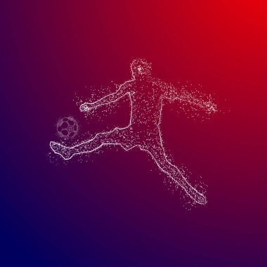 futbol logosu tasarım vektörü 