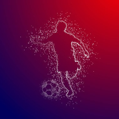 futbol logosu tasarım vektörü