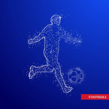 futbol logosu tasarım vektörü