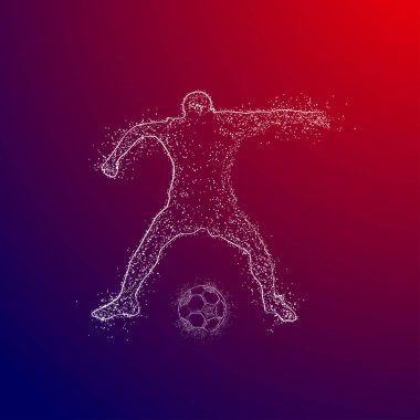 futbol logosu tasarım vektörü