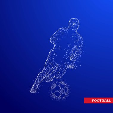 futbol logosu tasarım vektörü