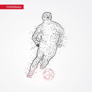 futbol logosu tasarım vektörü