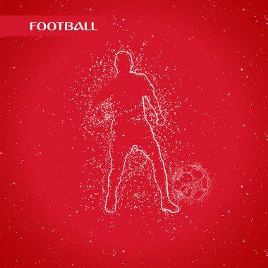 futbol logosu tasarım vektörü 